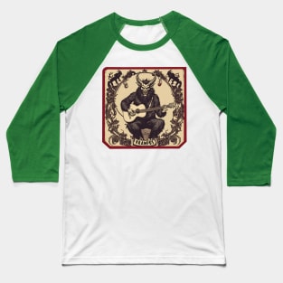 Krampus play guitar Baseball T-Shirt